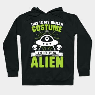 This is my human costume, I'm really an alien Hoodie